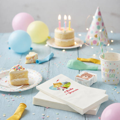 Arda 1 Yaşında Sünnet ve Doğum Günü Temalı Figürlü Peçete