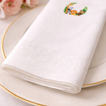 Safari Hayvanları Konseptli Doğum Günü Kutlama Peçetesi