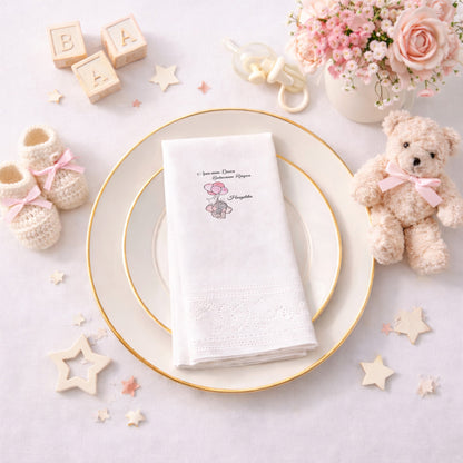 Annesinin Duası Babasının Rüyası Temalı Bebek Peçetesi