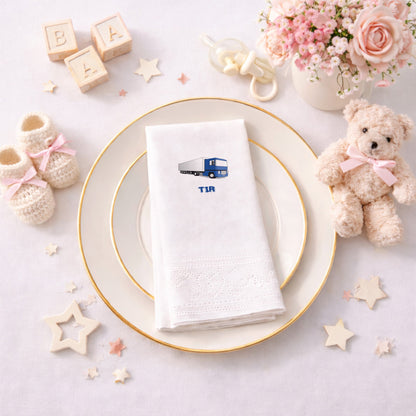 Mavi Lojistik Tır Temalı Büyük Araç Parti Peçetesi