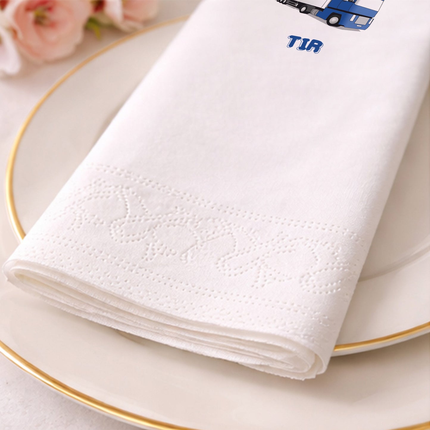 Mavi Lojistik Tır Temalı Büyük Araç Parti Peçetesi