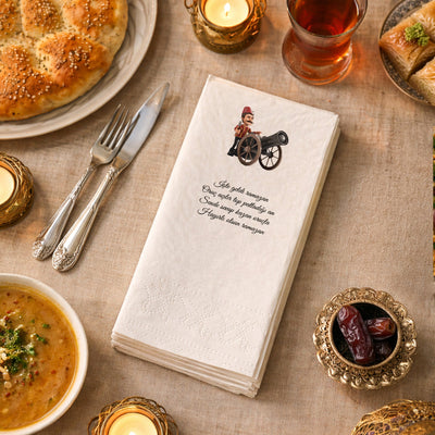 Kidzia Ramazan Desenli Top Atışı Baskılı Peçete – 33x33 cm Çift Katlı, 20’li Paket