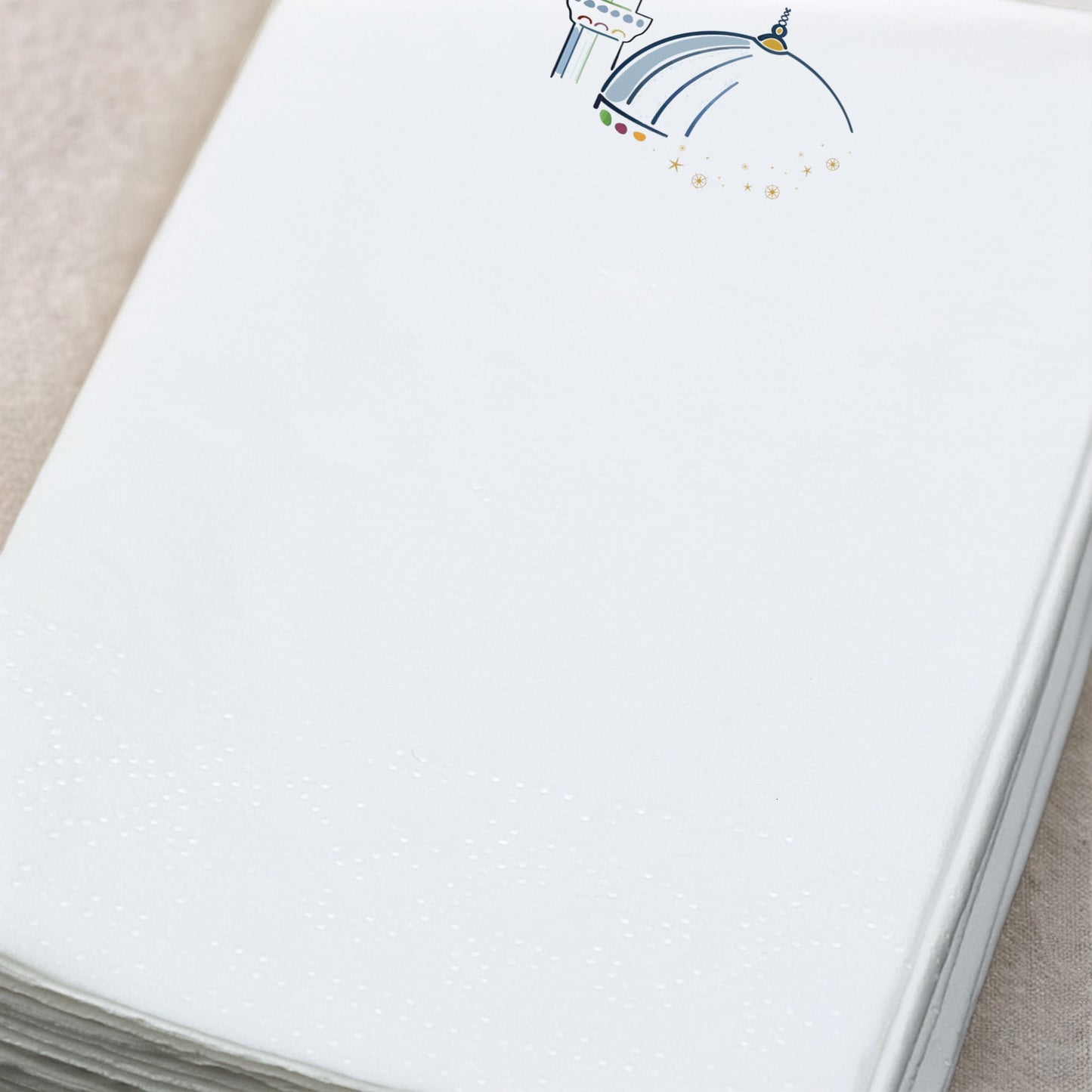 Kidzia Ramadan Kareem Camii Çizimli Ramazan Peçetesi – 33x33 cm Çift Katlı, 20’li Paket