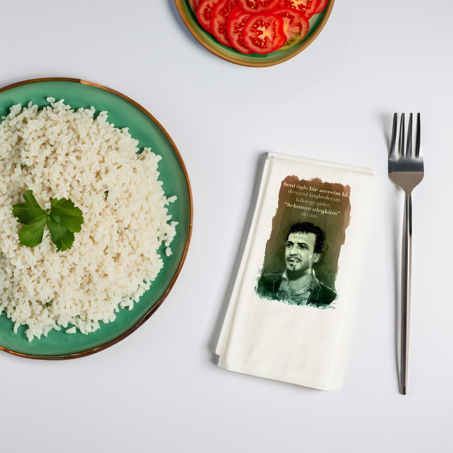 Kidzia Yeşilçam Temalı Baskılı Peçete – 33x33cm, 20’li Paket, Çift Katlı Selülozik Peçete