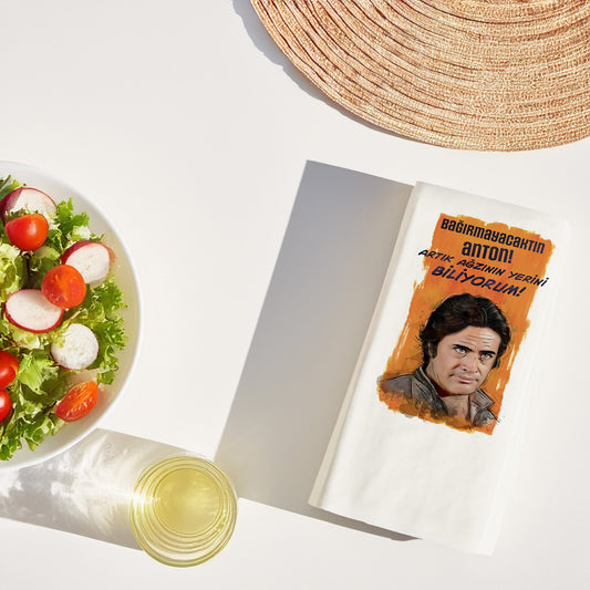 Kidzia Yeşilçam Anton Temalı Baskılı Peçete – 33x33 cm Çift Katlı, 20’li Paket