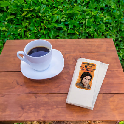 Kidzia Yeşilçam Anton Temalı Baskılı Peçete – 33x33 cm Çift Katlı, 20’li Paket