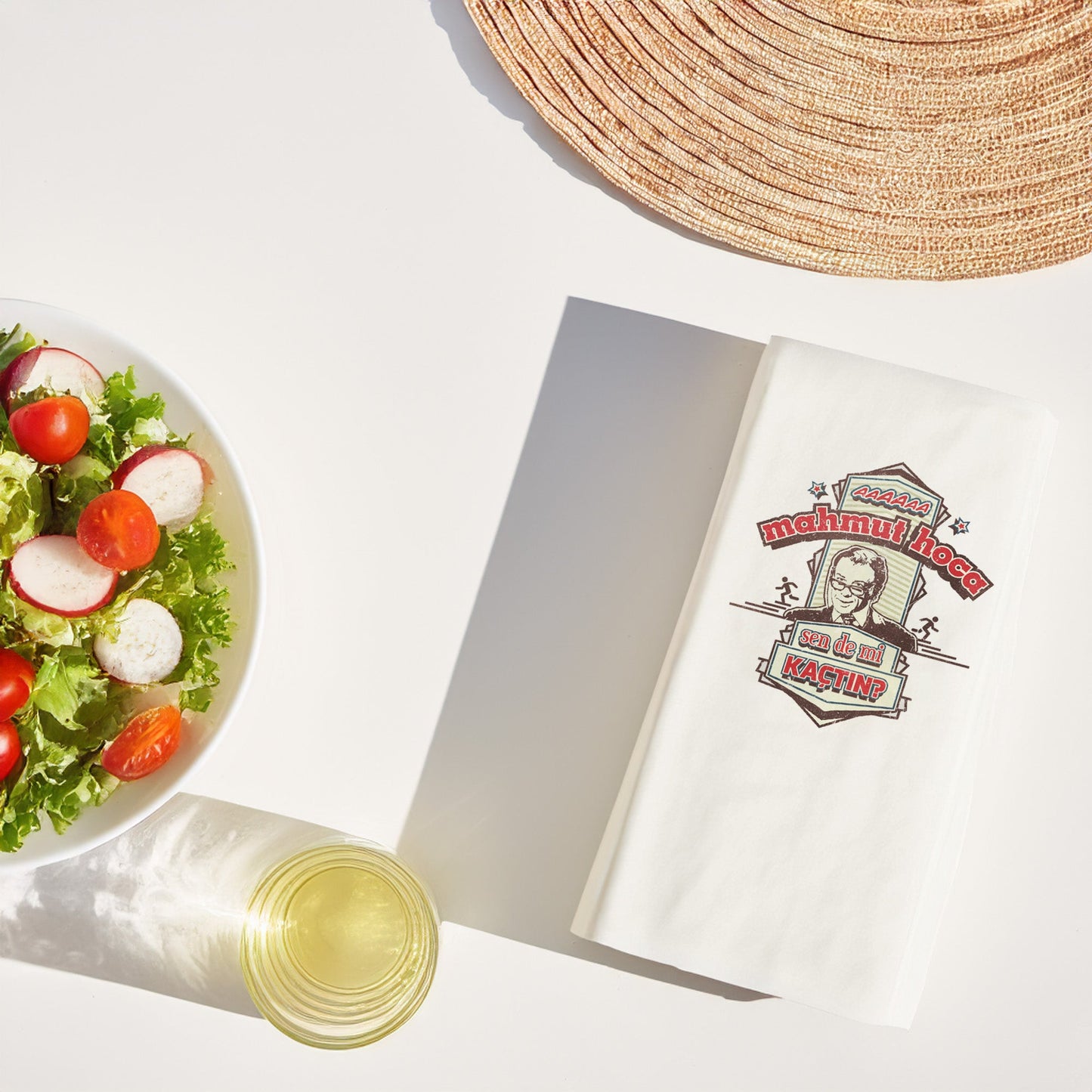 Kidzia Mahmut Hoca “Sen de mi Kaçtın?” Yeşilçam Temalı Baskılı Peçete – 33x33cm Çift Katlı 20’li