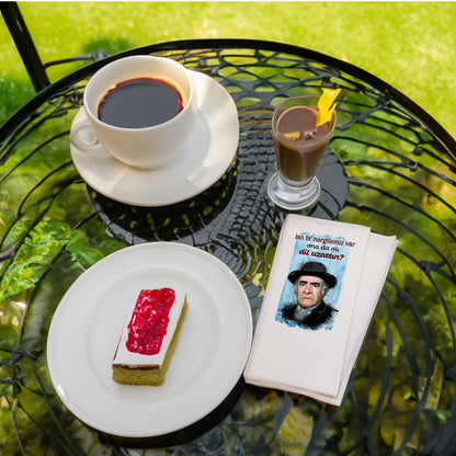 ''Lan Bi Nargilemiz Var'' – Yeşilçam Temalı Nostaljik Baskılı Peçete | 20’li, 33x33 cm