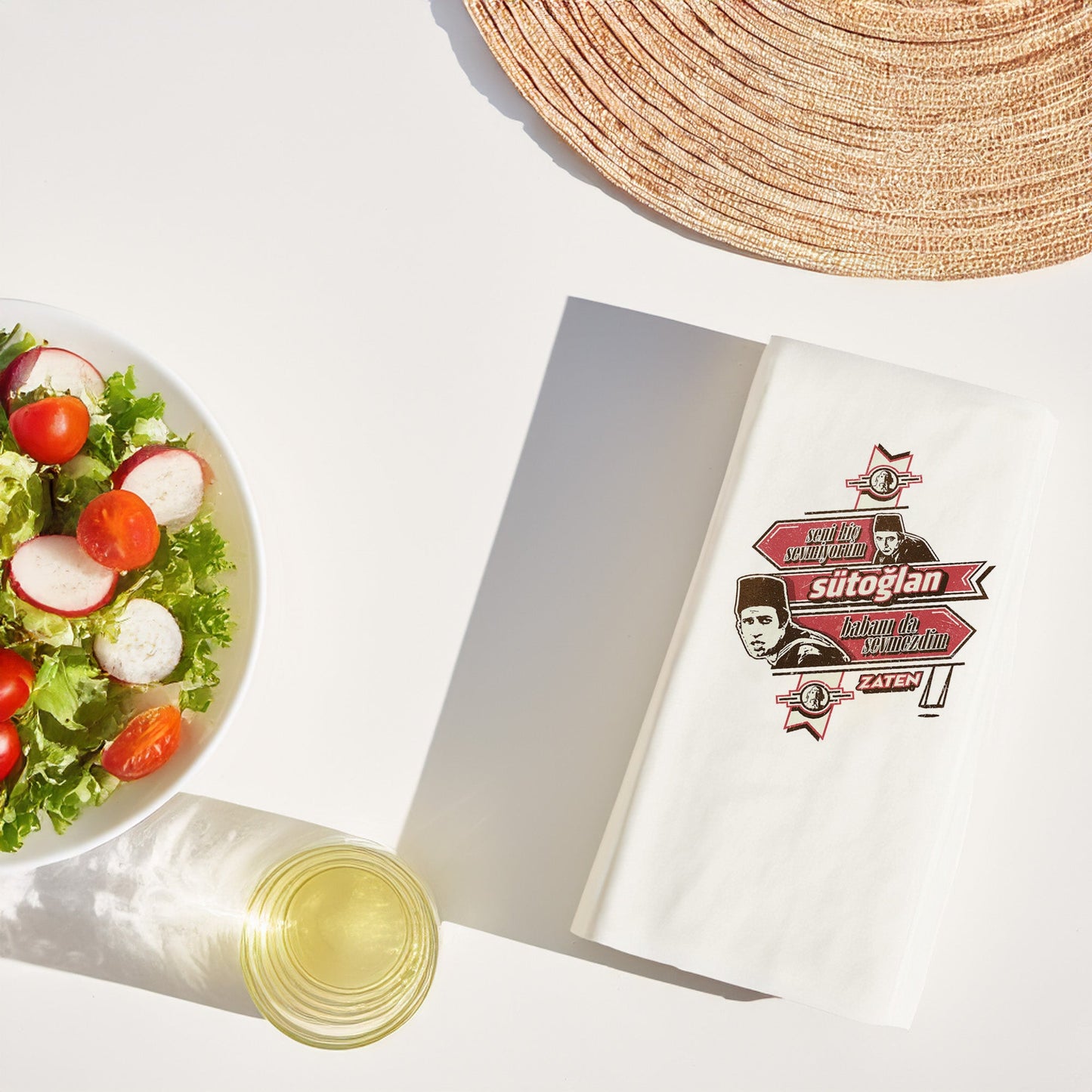 Kidzia Yeşilçam Sütoğlan Temalı Baskılı Peçete – 33x33 cm Çift Katlı 20’li Paket