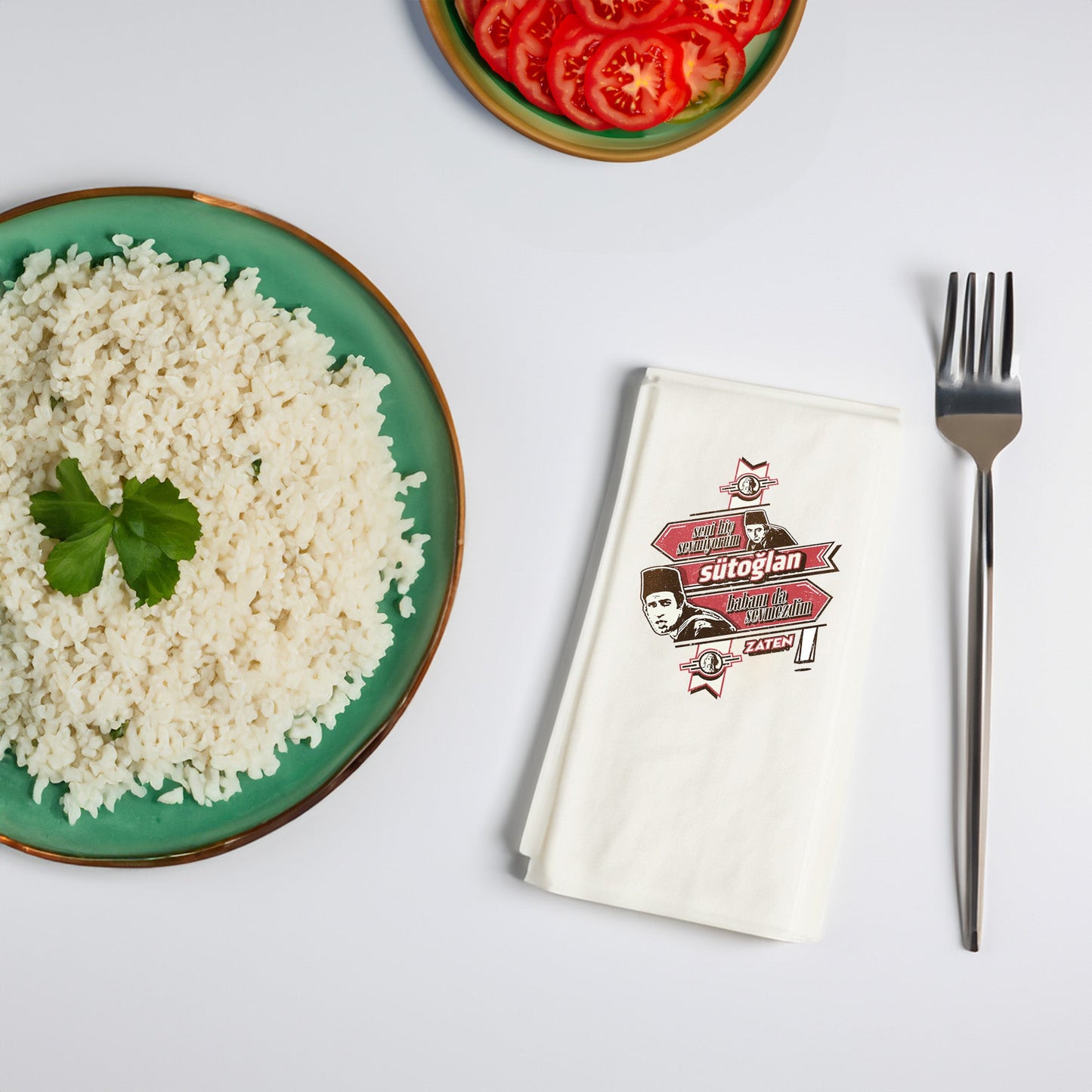 Kidzia Yeşilçam Sütoğlan Temalı Baskılı Peçete – 33x33 cm Çift Katlı 20’li Paket