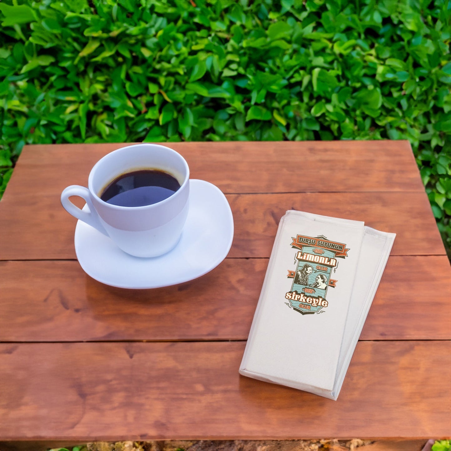 Kidzia Yeşilçam Temalı “Turşu Suyu Limonla mı Sirkeyle mi Olur?” Baskılı Peçete – 20’li Paket (33x33 cm, Çift Katlı)