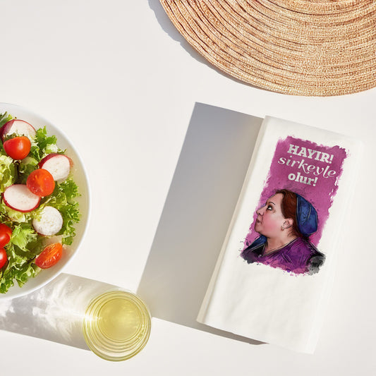 Kidzia Yeşilçam Baskılı Peçete – “Hayır! Sirkeyle Olur!” | 33x33 cm Çift Katlı, 20’li Paket