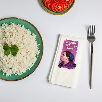 Kidzia Yeşilçam Baskılı Peçete – “Hayır! Sirkeyle Olur!” | 33x33 cm Çift Katlı, 20’li Paket