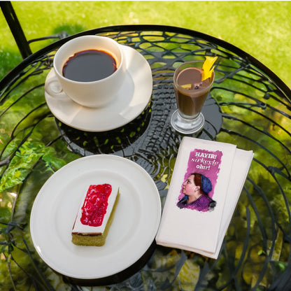 Kidzia Yeşilçam Baskılı Peçete – “Hayır! Sirkeyle Olur!” | 33x33 cm Çift Katlı, 20’li Paket