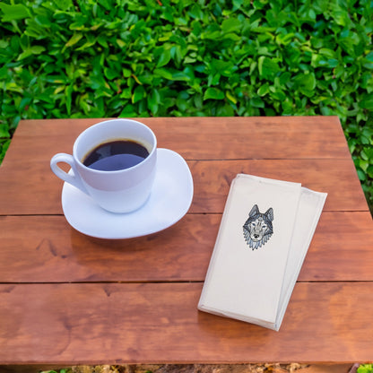 Mandala Kurt Desenli Baskılı Peçete – 33x33cm Çift Katlı, 20’li Paket