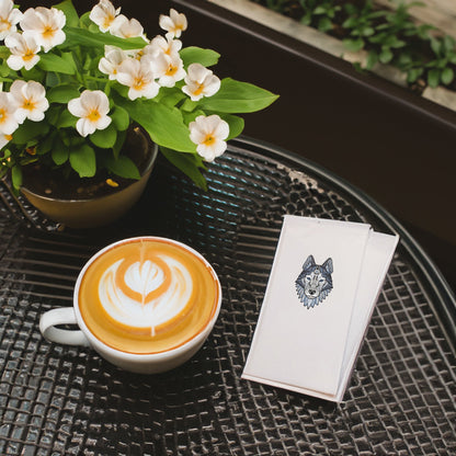 Mandala Kurt Desenli Baskılı Peçete – 33x33cm Çift Katlı, 20’li Paket