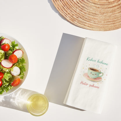 Kahve Desenli Baskılı Peçete – Kahve Bahane Hatır Şahane Tasarım