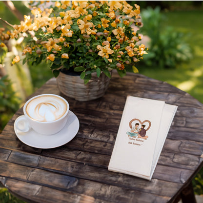 Kahve Desenli Baskılı Peçete – Kahve Bahane Aşk Şahane Tasarım