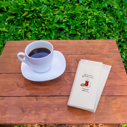 Çay Desenli Baskılı Peçete – Çay Bahane Muhabbet Şahane Tasarım