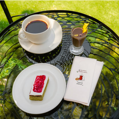 Çay Desenli Baskılı Peçete – Çay Bahane Muhabbet Şahane Tasarım