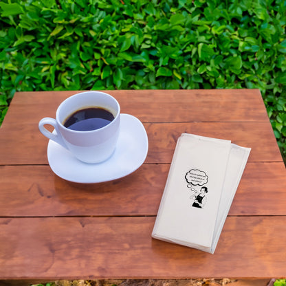 Kahve Bizi Uykusuz Ama İddialı Alırdı Baskılı Peçete – Barista Tasarımı