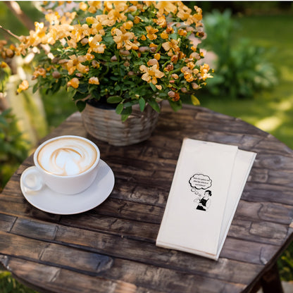 Kahve Bizi Uykusuz Ama İddialı Alırdı Baskılı Peçete – Barista Tasarımı