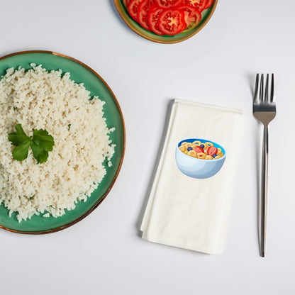 Granola Bowl Temalı Baskılı Peçete – 33x33cm Çift Katlı, 20’li Paket | Fit Kahvaltı & Healthy Snack Sunum Peçetesi