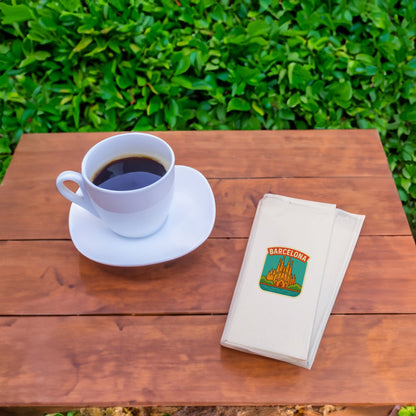 Barcelona Şehir Desenli Baskılı Peçete | Sagrada Familia Temalı Sofra Peçetesi