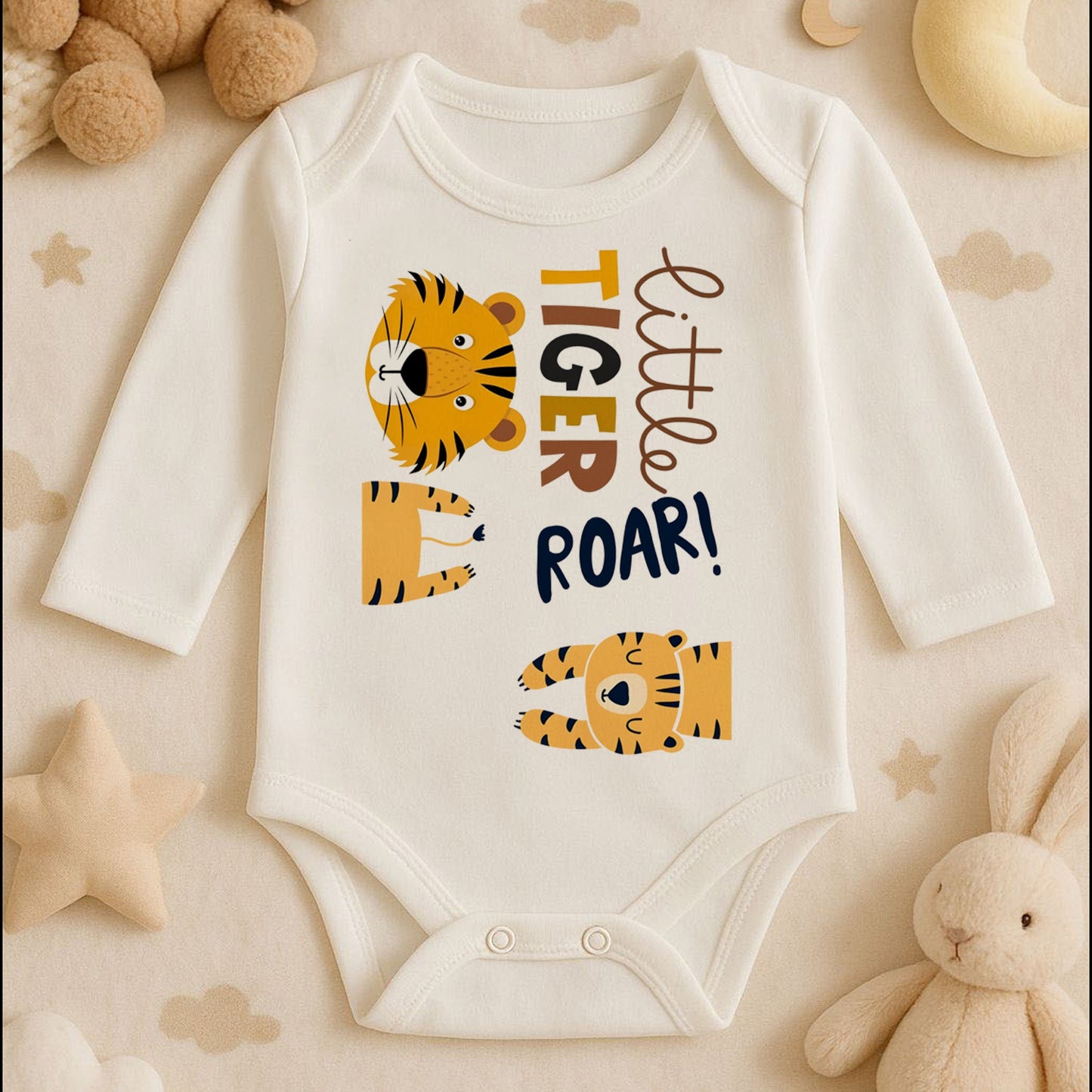 Kişiye Özel Bebek Zıbını – Little Tiger ROAR! | 1–36 Ay