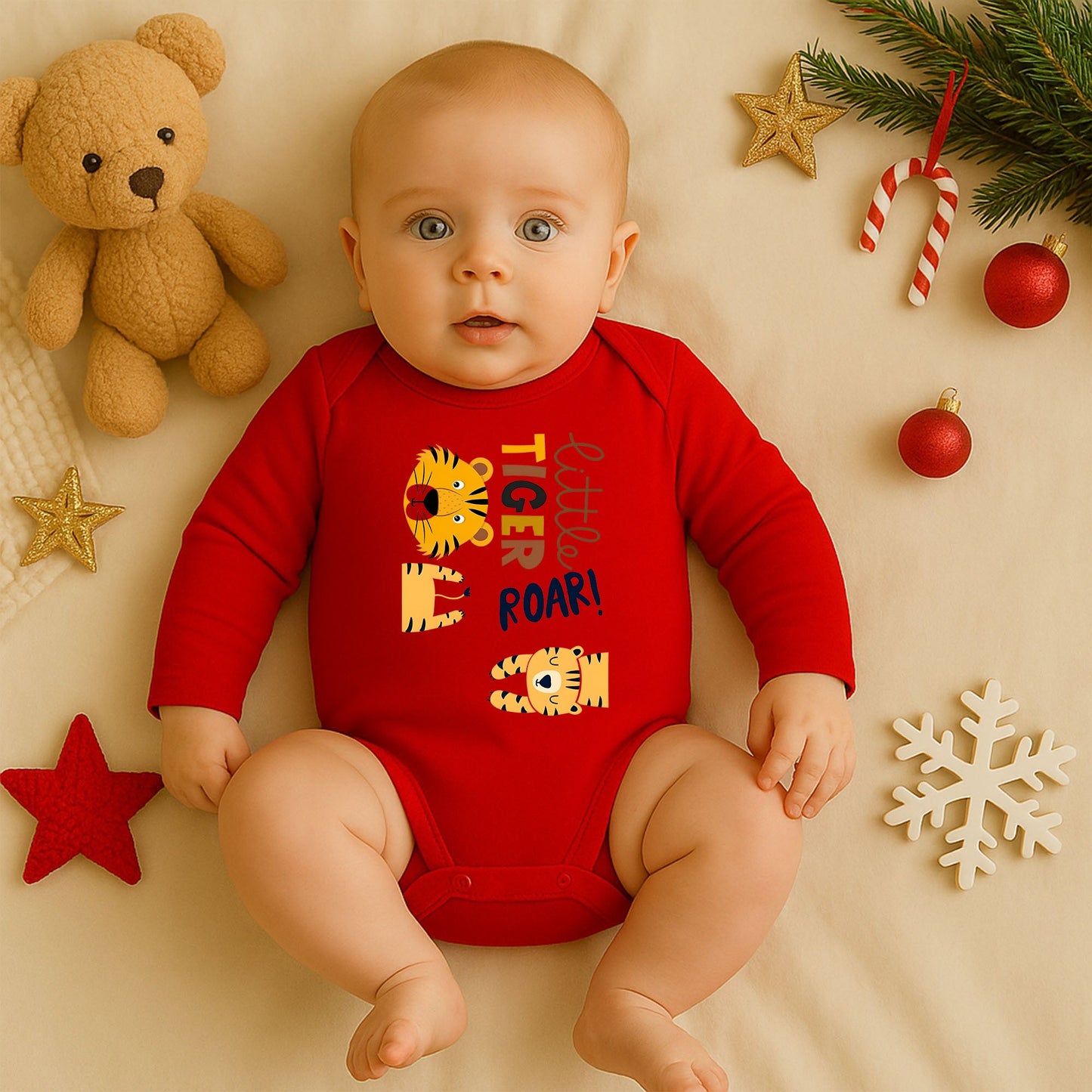 Kişiye Özel Bebek Zıbını – Little Tiger ROAR! | 1–36 Ay