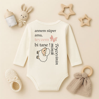 Kişiye Özel Bebek Zıbını – Teyzem Bi Tane Tasarım | 1–36 Ay