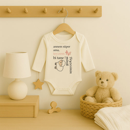 Kişiye Özel Bebek Zıbını – Teyzem Bi Tane Tasarım | 1–36 Ay