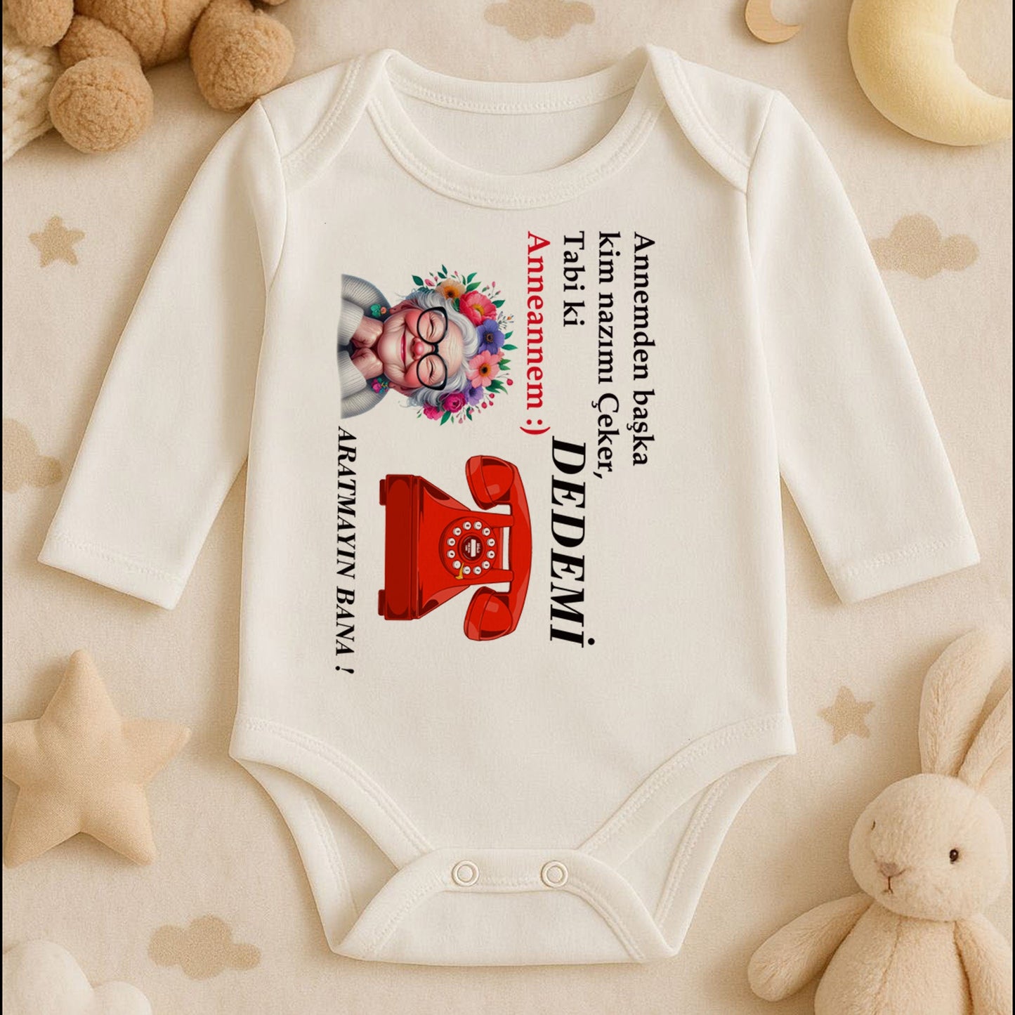 Kişiye Özel Bebek Zıbını – Anneannem Nazımı Çeker Tasarım | 1–36 Ay