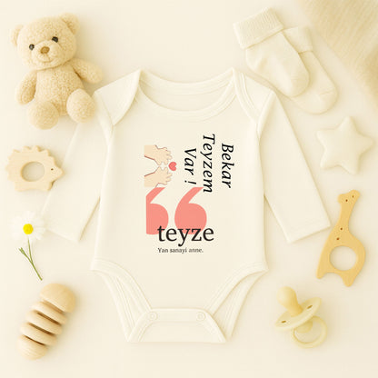 Kişiye Özel Bebek Zıbını – Teyze Yan Sanayi Anne Tasarım | 1–36 Ay