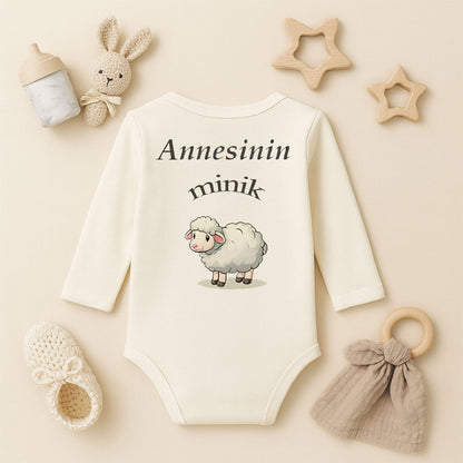 Kişiye Özel Bebek Zıbını – Annesinin Minik Kuzusu Tasarım | 1–36 Ay