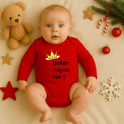 Taç Temalı Kişiye Özel Bebek Zıbını – 1–36 Ay | Prenses Tasarım, DTF Baskı