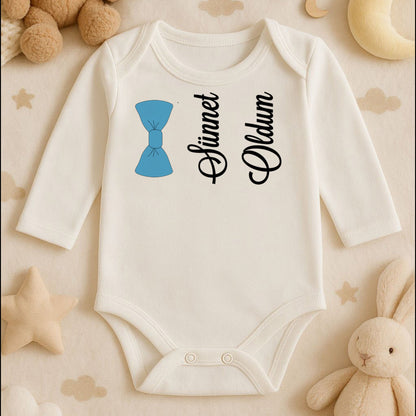 Papyon Tasarımlı Bebek Zıbını | 1–36 Ay, DTF Baskı, Hassas Cilt Uyumlu, Şık Stil