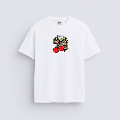 Cherry baskılı regular tişört