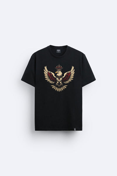 Kartal baskılı regular tişört