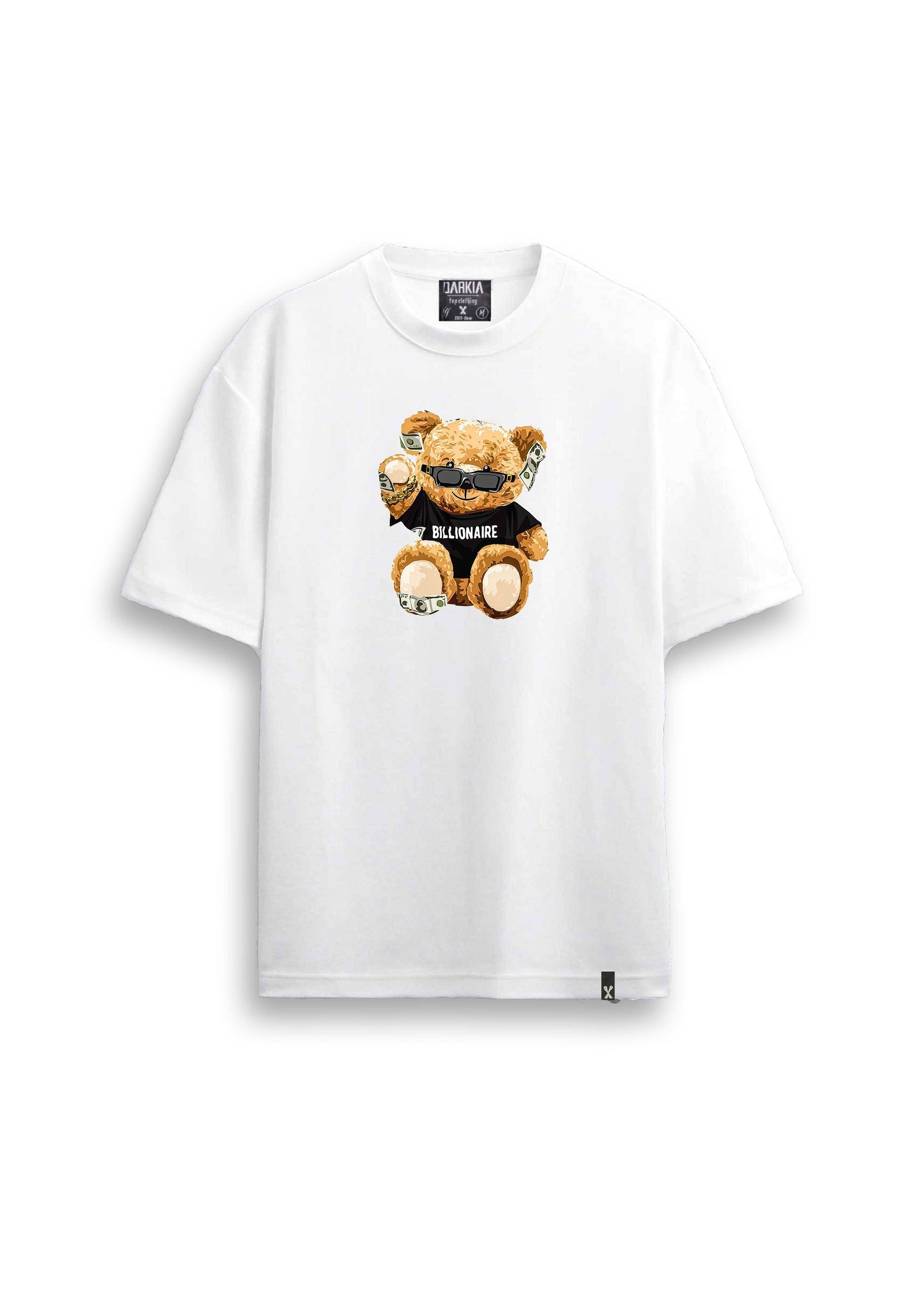 ayı tedy baskılı regular beyaz tişört