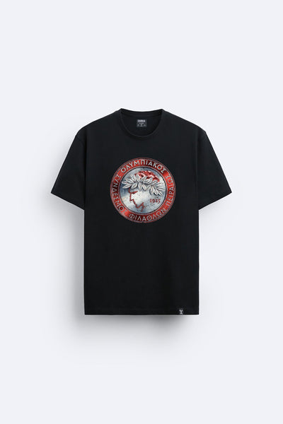 antik baskılı regular tişört