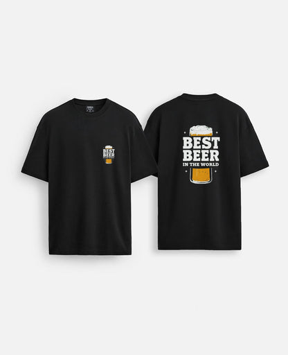 Beer baskılı oversize tişört