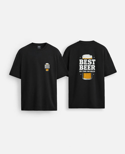 Beer baskılı oversize tişört