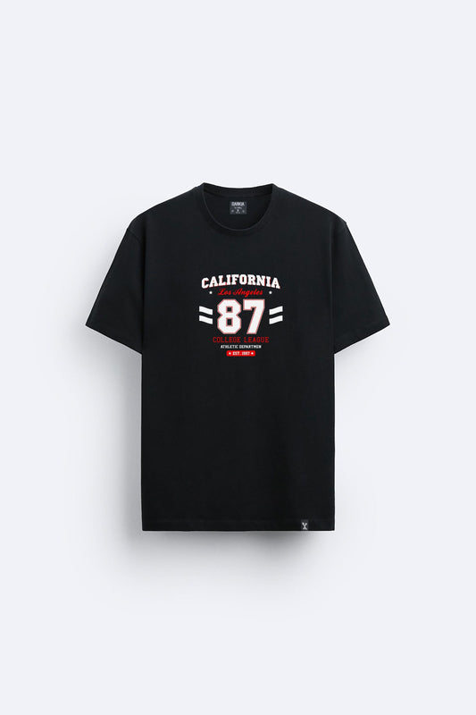 California baskılı regular tişört