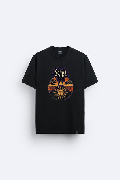 Gojira baskılı regular tişört