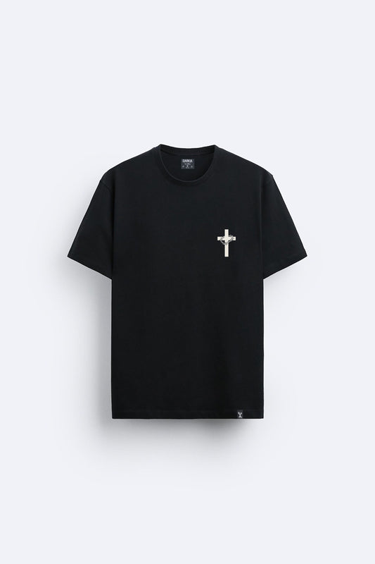 Hac işareti baskılı regular tişört