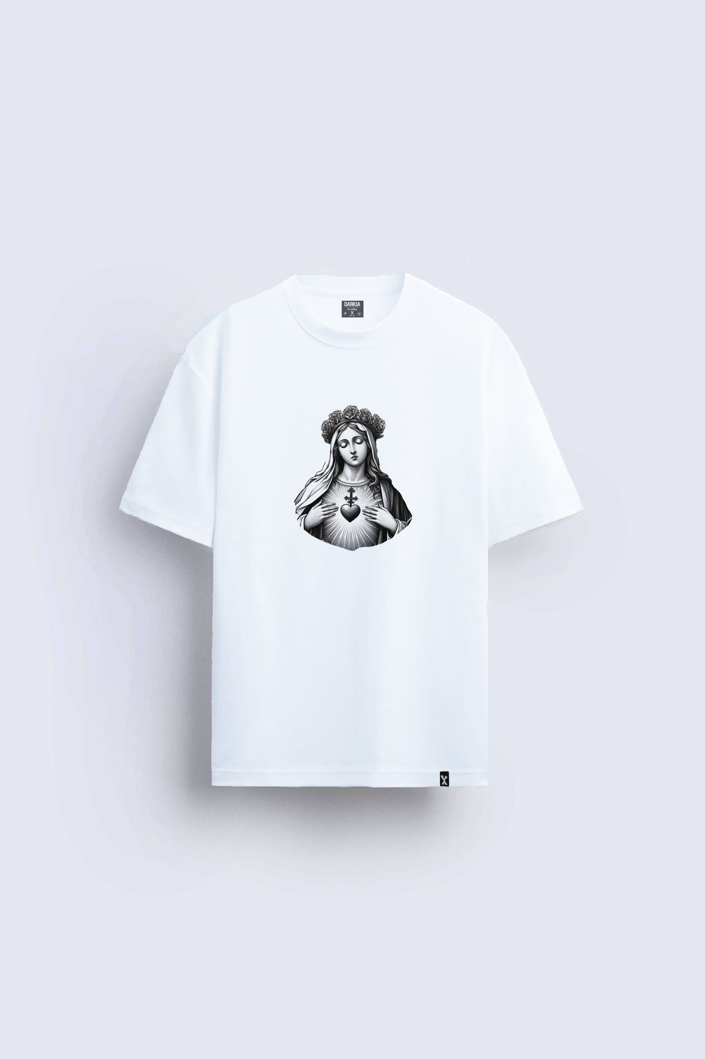 Hz Meryem baskılı regular tişört