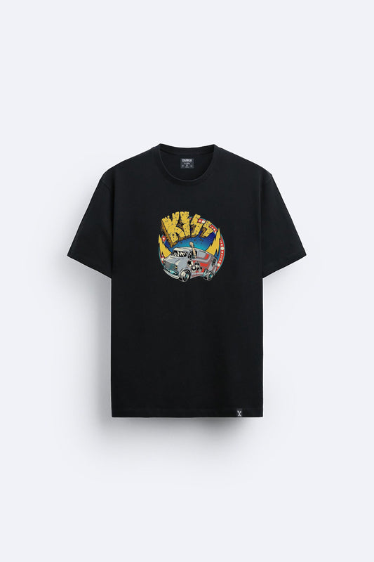Kıss baskılı regular tişört