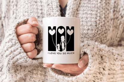 Anneler Günü Hediye MOTHER MOM MAMA baskılı porselen kupa bardak