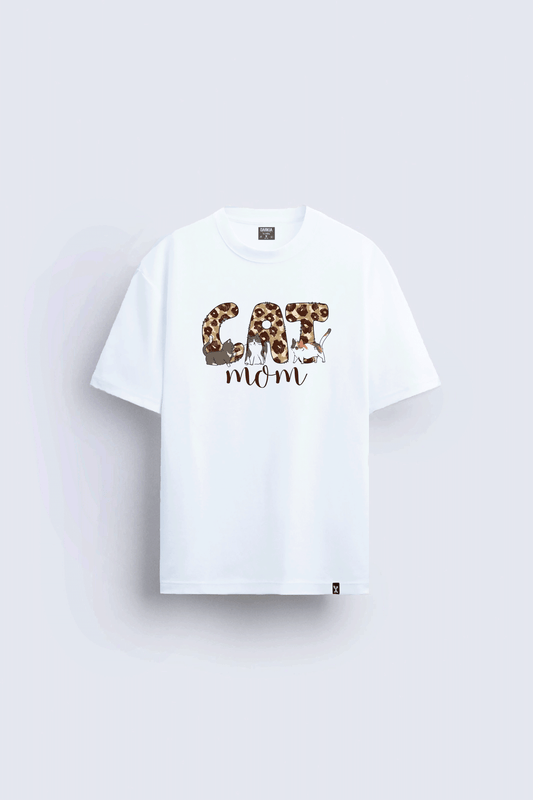 Anneler Günü Hediye Tişörtü – MOTHER MAMA MOM  Baskılı Oversize Tişört